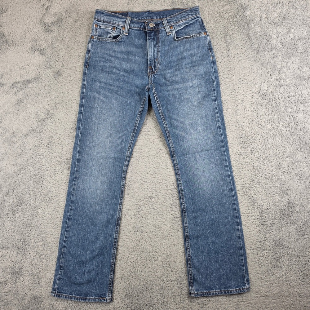 Levis 527 Slim Bootcut Jeans Mens 30x30 Blue Denim Stretch Western Cowboy Rodeo